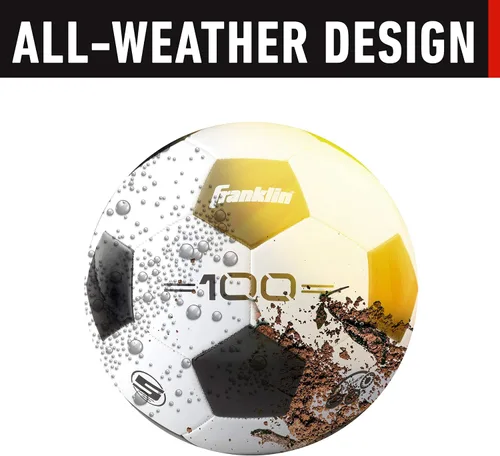 Miniatura 4 de Franklin Sports Balones de fútbol - Jóvenes y adultos - Tallas 3, 4 y 5 - Paquetes individuales y a granel - Blanco y negro