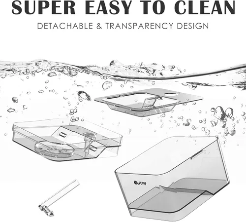 Miniatura 7 de Fuente de agua para gatos, fuente de agua para mascotas mejorada 2021, 101 onzas /3L, dispensador de agua para perros y gatos, bomba inteligente