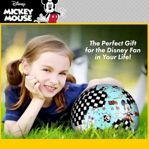 Miniatura 6 de Pelota de fútbol de Mickey Mouse de Disney, Tamaños 3, 5, con licencia oficial para niños y jóvenes Mickey - Woah