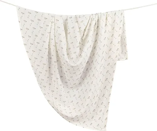 Miniatura 11 de Crane Baby Manta Envolvente de Muselina 100% Algodón, Océano Caspio - Juego de 2, 47" x 47" - Mantas Envolventes para Recién Nacidos y Bebés Ballena