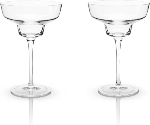 Miniatura 10 de Viski Vasos de cóctel con tallo en ángulo para Aperol Spritz, Campari Spritz, tónico, cócteles clásicos, elegantes vasos de cristal de tallo largo