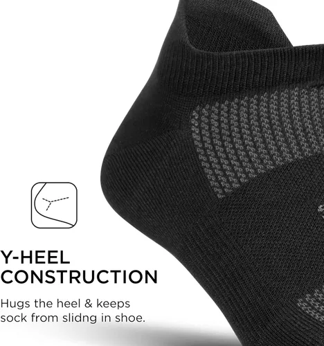 Miniatura 4 de Feetures Calcetines tobilleros ultraligeros de alto rendimiento, calcetines invisibles para mujeres y hombres con lengüeta en el talón