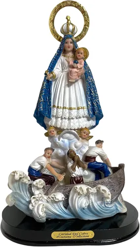 Gigi's Classy Kids Figura de resina de la estatua de Nuestra Señora de la Caridad del Cobre Estatua Figura