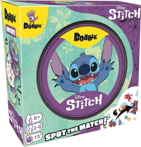 Miniatura 2 de Asmodee Dobble Disney Lilo and Stitch Family Card Game Ages 6+ 2-8 Players 15 Minutes Playing Time