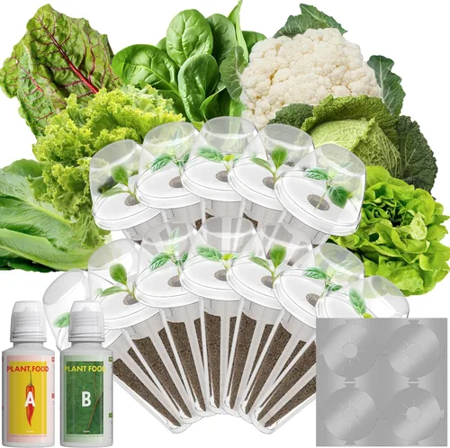 Miniatura 16 de Vainas de semillas de flores y frutas LYKOCLEAN para AeroGarden, Ahopegarden, sistema de cultivo hidropónico iDOO para interiores, 350 semillas+