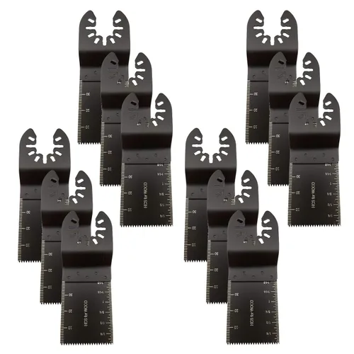 Miniatura 8 de Juego de hojas de sierra oscilantes de madera mixta, hojas de sierra multiherramienta, cuchillas de sierra de liberación rápida para Fein