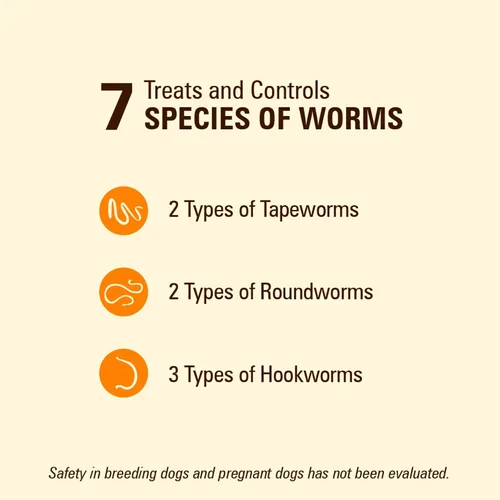 Miniatura 3 de Worm X Plus - Desparasitante masticable de 7 vías para perros - Tabletas para perros pequeños y cachorros (6-25 libras)