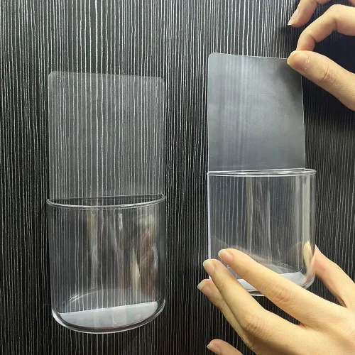 Miniatura 9 de Soporte para control remoto de pared, sin daños, paquete de 2 unidades, soporte remoto adhesivo transparente para cama, caja de almacenamiento