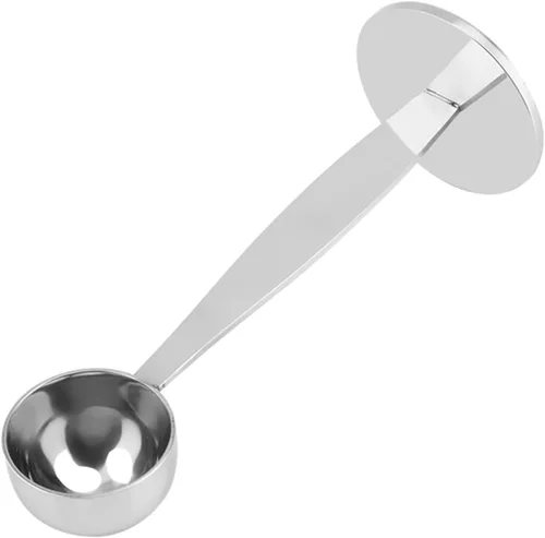 Miniatura 8 de Cuchara de café de acero inoxidable y manipulador, cuchara de medición y apisonamiento 2 en 1 para café en polvo