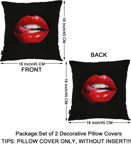 Miniatura 6 de Swono Juego de 2 fundas de almohada de 18 x 18 pulgadas, diseño floral abstracto, fundas de almohada decorativas para interiores y exteriores, sofá