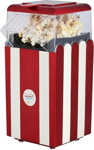 Miniatura 6 de Brentwood Máquina clásica de palomitas de maíz, 8 tazas en 3 minutos, disfruta de palomitas de maíz saludables y gourmet en casa. Los granos son 4