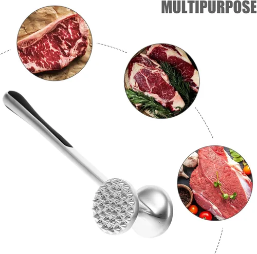 Miniatura 3 de Martillo de carne Mazo de cocina Mazo ablandador de carne Martillo de acero inoxidable 304 Mazo de carne Pounder Cerdo Golpeando Martillo