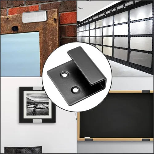 Miniatura 7 de Luomorgo 10 Piezas Colgador de Pared para Exhibición de Azulejos, Ganchos de Soportes de Montaje en Pared de Acero Inoxidable, Colgador de Azulejos
