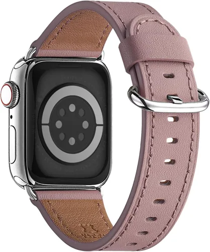 Miniatura 15 de WFEAGL Compatible con Apple Watch Banda 38mm 40mm 41mm para Mujeres, Correa de Cuero de Grano Superior para iWatch Ultra SE & Series 9 8 7 6 5 4 3