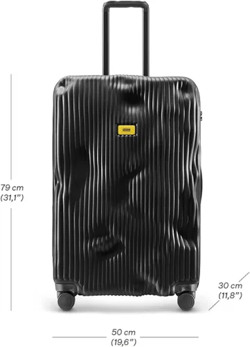 Miniatura 2 de CRASH BAGGAGE Maleta con carrito de rayas, Negro