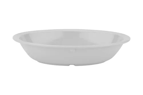G.E.T. DN-332-W-EC - Cuencos de melamina con borde ovalado, 32 onzas, color blanco (paquete de 4)