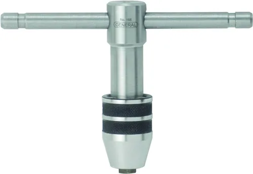 Miniatura 4 de General Tools Llaves de rosca reversibles profesionales #165 - Juego de 2 con soporte de trinquete y tabla de referencia para roscas de 0 a 1/2