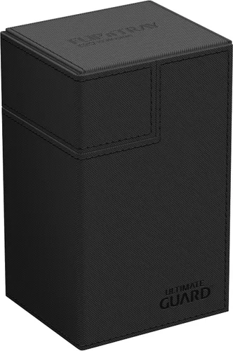Miniatura 32 de Ultimate Guard Twin Flip'n'Tray 200+, estuche para mazo para 200 tarjetas TCG de doble manga + bandeja de dados, color rojo, cierre magnético