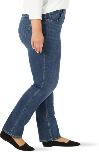 Miniatura 3 de Lee Pantalones de mezclilla de pierna recta Ultra Lux de talle medio para mujer