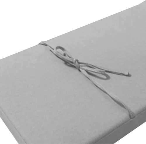 Miniatura 3 de Elegante cojín de banco de color sólido con lazos, cojín antideslizante para banco de interiores y exteriores, cojín de muebles de patio, cojín