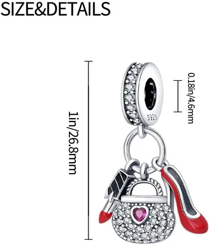 Miniatura 28 de KUNSIR Los abalorios se adaptan a pulseras Pandora para mujer, plata de ley 925, cuentas colgantes de joyería para niñas, dijes de feliz cumpleaños