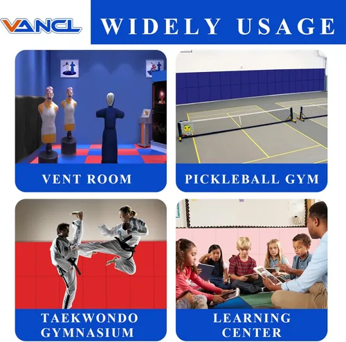 Miniatura 6 de Acolchado de pared para gimnasio, almohadilla de pared para niños, acolchado de pared de 2" de espesor, acolchado de pared para protección de 4