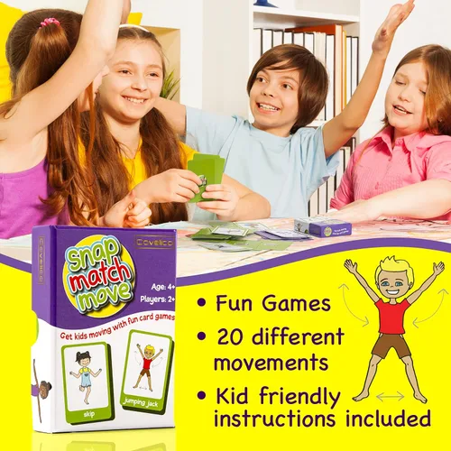 Miniatura 2 de Tarjetas de ejercicios para niños – Equipo de PE para la escuela primaria, equipo de entrenamiento para niños, juegos de ejercicio, ejercicio