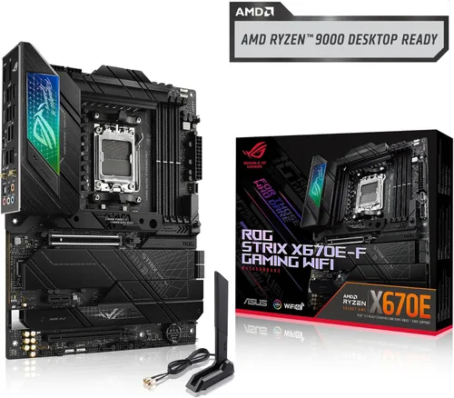 Miniatura 7 de ASUS ROG STRIX X670E-F GAMING WIFI AMD X670 AM5 Ryzen™ Desktop 9000 8000 y 7000 ATX placa base, 18+2 etapas de potencia, DDR5, 4 ranuras M.2
