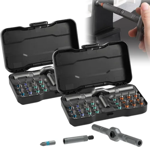 Miniatura 7 de Destornillador DIY 24 en 1, 2025 Actualización Juego de destornilladores magnéticos multifuncionales de 24 bits, Caja de herramientas