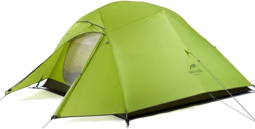 Naturehike Cloud Up - Tienda de campaña para 3 personas con huella, 3 estaciones, ligera, para 3 personas, para acampar y senderismo Mostaza Verde