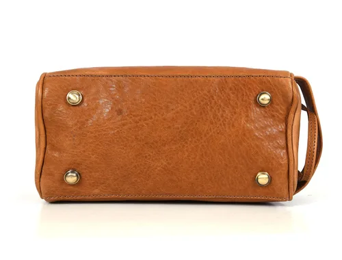 Miniatura 5 de Leather Toiletry Travel Pouch Leather Waterproof Dopp Kit By Aaron Leather Goods