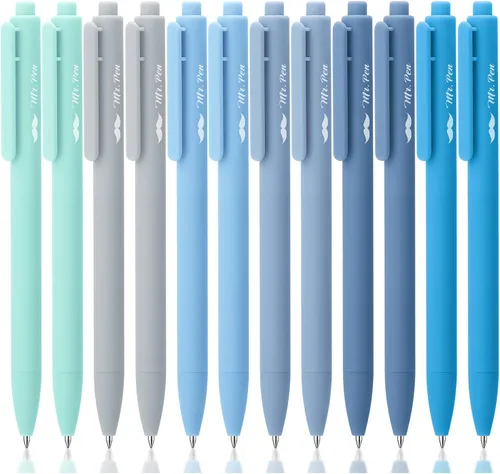 Miniatura 22 de Mr. Pen - Bolígrafos de gel retráctiles, paquete de 12, secado rápido, bolígrafos de gel de punta fina de 0.7mm, bolígrafos retráctiles, bolígrafos