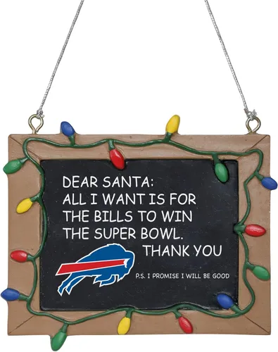Miniatura 11 de NFL Resin Holiday Christmas Chalkboard Sign Ornament