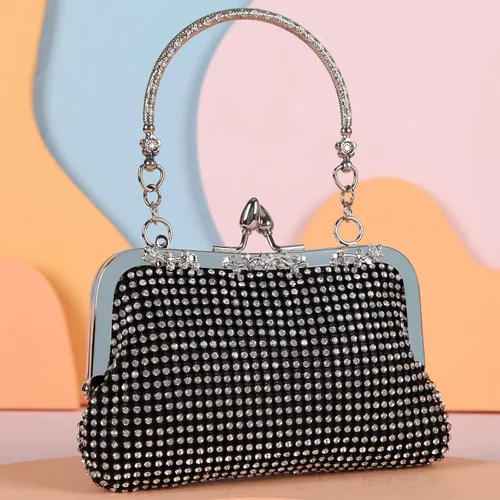 Miniatura 4 de Fawziya Rhinestone Crystal Embrague Lindos bolsos de noche y embragues para las mujeres