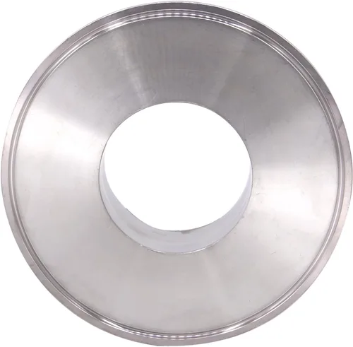 Miniatura 3 de DERNORD Reductor Concéntrico Sanitario Abrazadera Triple Trébol de Acero Inoxidable 304 Tapa de Montaje Sanitaria Reductora