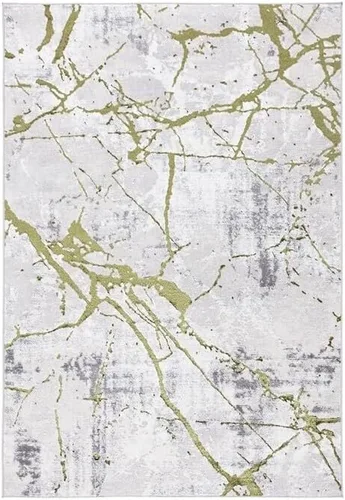 Miniatura 9 de SAFAVIEH Amelia Collection - Alfombra decorativa de 2 x 4 pies, gris y negro, diseño abstracto moderno, no desprende pelusa y de fácil cuidado