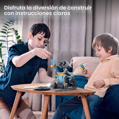 Miniatura 7 de Sillbird Kit de construcción de robot con control remoto, regalos STEM para niños de 8 a 12 años, juguetes robóticos de codificación para cumpleaños