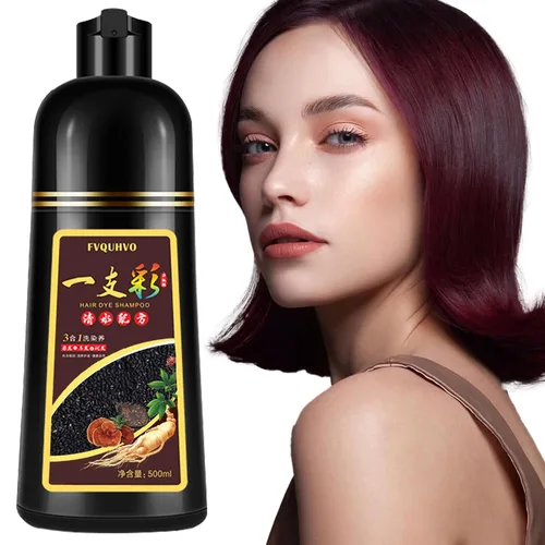 Miniatura 12 de Yocisku Champú de tinte para cabello negro 3 en 1 para hombres y mujeres, color de cabello para cobertura del 100% de las canas, champú para canas