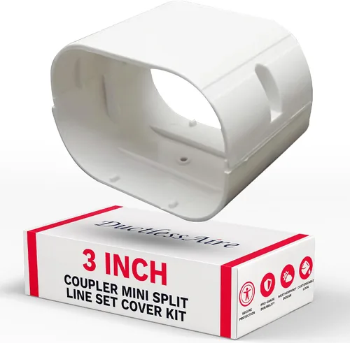 Miniatura 12 de DuctlessAire Mini Split Line Set Cover – Cubiertas de línea para condensador Mini Split, sistemas de aire central, HVAC, bombas de calor y más