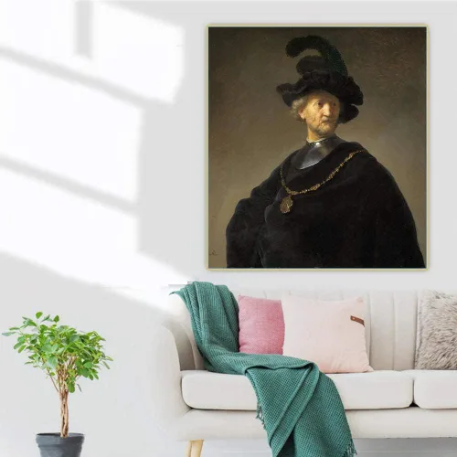 Miniatura 30 de Rembrandt - Kit de pintura de diamantes para adultos, 5D con taladro redondo completo, kit de pintura de diamantes para decoración del hogar