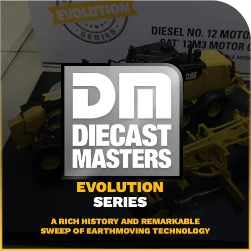 Miniatura 8 de Diecast Masters 1:50 Caterpillar Diesel No. 12 y 12M3 Motoniveladora, Evolution Series Cat Truck Camión para gatos modelo a escala coleccionable