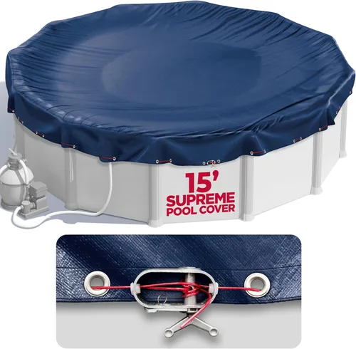 Miniatura 8 de Cubierta de piscina redonda de 12 pies para piscinas sobre el suelo, cubierta de piscina sobre el suelo, cubierta de piscina, cubierta de piscina