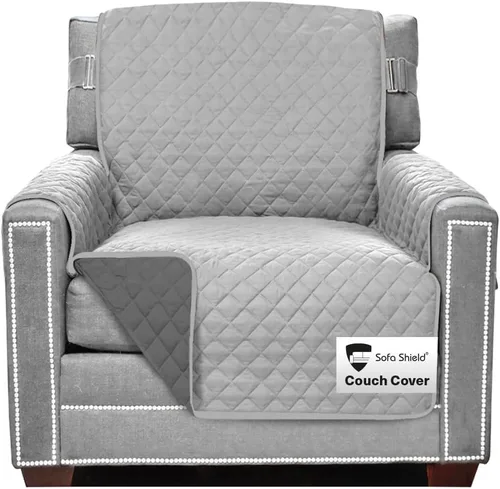 Miniatura 39 de Sofa Shield - Funda para sillón reclinable con correa patentada, protector de cojín, funda reversible diseñada en EE. UU. resistente a manchas
