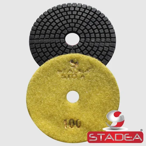 Miniatura 11 de Grit 50 4" Diamond Pulir Pads Premium Grado Mojado Flexible 3 MM Alto
