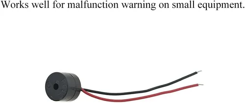 Miniatura 4 de Hahiyo YMD-12095 Alarma de zumbador electrónico 5V DC 0.472x0.374 in Beep Continuous Sounder Active High Plenty Sonido Fuerte Tono Piezo Sirena