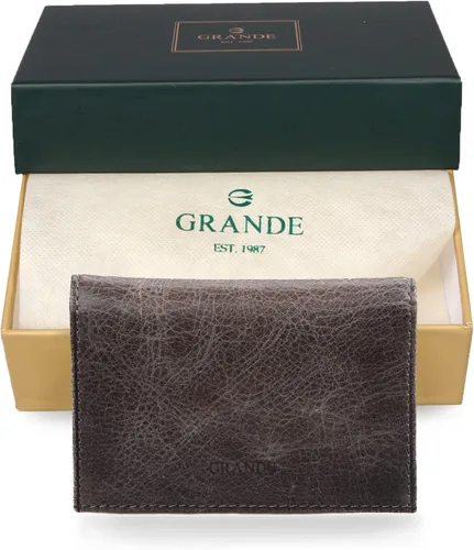 Miniatura 5 de Grande -3601 Cartera unisex, Gris (rustic gray), Pequeña funda magnética delgada y minimalista para tarjetas