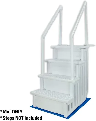 Miniatura 2 de Aqua Select Tapete de escalera de piscina de 48 pulgadas x 56 pulgadas Protege tu revestimiento de vinilo para piscina Cojín entre escalera