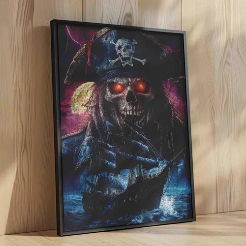 Miniatura 4 de Rompecabezas de 1000 piezas para adultos, rompecabezas de barco pirata para desafiantes juegos de actividades familiares, rompecabezas de arte
