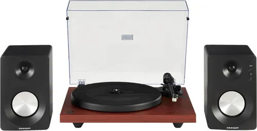 Miniatura 12 de Crosley C6B-MA tocadiscos Bluetooth con accionamiento por correa con brazo de tono ajustable, caoba Mahogany