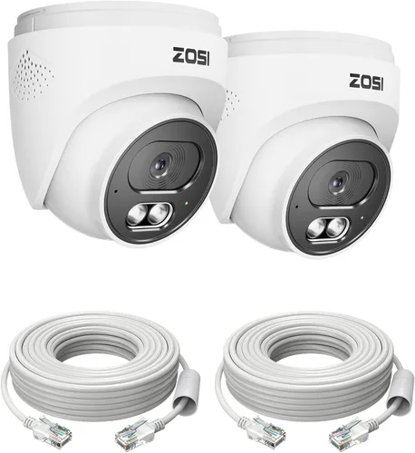 Miniatura 10 de ZOSI Paquete de 4 cámaras de seguridad para el hogar HD-TVI de 2MP 1080p HD-TVI 1920 TVL, 24 LED, visión nocturna de 80 pies, ángulo de visión